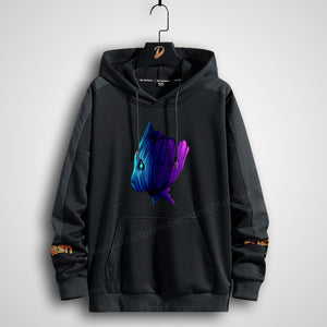 Plus Size Men&#39;s Hoodies Printing Anime Hero streetwear oversized sweatshirt clothing 150kg big men style long Hooded 6xl 7xl 8xl
