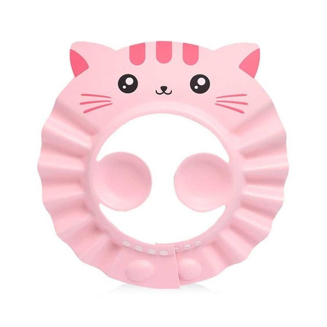 Baby Shower Cap Adjustable Hair Wash Hat for Newborn Infant Ear Protection Safe Children Kids Shampoo Shield Bath Head Cover