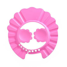 Load image into Gallery viewer, Baby Shower Cap Adjustable Hair Wash Hat for Newborn Infant Ear Protection Safe Children Kids Shampoo Shield Bath Head Cover
