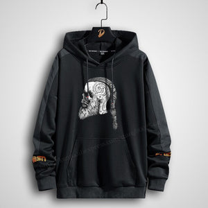 Plus Size Men&#39;s Hoodies Printing Anime Hero streetwear oversized sweatshirt clothing 150kg big men style long Hooded 6xl 7xl 8xl