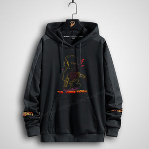 Plus Size Men&#39;s Hoodies Printing Anime Women Harajuku streetwear oversized sweatshirt clothing style long Hooded Black Bear 8xl