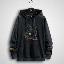 Load image into Gallery viewer, Plus Size Men&#39;s Hoodies Printing Anime Women Harajuku streetwear oversized sweatshirt clothing style long Hooded Black Bear 8xl
