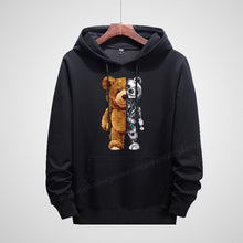Load image into Gallery viewer, Plus Size Men&#39;s Hoodies Printing Anime Women Harajuku streetwear oversized sweatshirt clothing style long Hooded Black Bear 8xl
