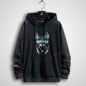 Plus Size Men&#39;s Hoodies Printing Anime Women Harajuku streetwear oversized sweatshirt clothing style long Hooded Black Bear 8xl