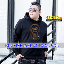 Load image into Gallery viewer, Plus Size Men&#39;s Hoodies Printing Anime Women Harajuku streetwear oversized sweatshirt clothing style long Hooded Black Bear 8xl
