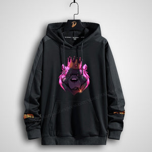 Plus Size Men&#39;s Hoodies Printing Anime Women Harajuku streetwear oversized sweatshirt clothing style long Hooded Black Bear 8xl