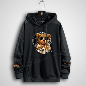 Plus Size Men&#39;s Hoodies Printing Anime Women Harajuku streetwear oversized sweatshirt clothing style long Hooded Black Bear 8xl