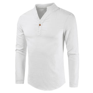 Men Plus Size Shirt Top Ancient Viking Embroidery Lace Up V Neck Long Sleeve Shirt Top For Men&#39;s Clothing