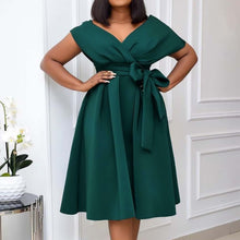 Load image into Gallery viewer, High Quality Women Dress Bow Elegant Wedding Party Dresses For Women 2022 Summer Plus Size Women Clothing S-XXXL Femme Vestidos
