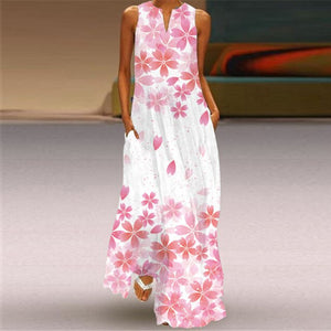 Women Human Face Printed Black Dress Sexy Sleeveless V Neck A Line Loose Chiffon Summer Dress Elegant Evening Party Beach Dress