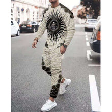 Load image into Gallery viewer, Summer Men&#39;s Trend Clothing 3d Printing Kk Casual Men&#39;s Long-sleeved T-shirt Set Round Neck Plus Size Street Sports Pants Men&#39;s
