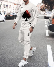 Load image into Gallery viewer, Summer Men&#39;s Trend Clothing 3d Printing Kk Casual Men&#39;s Long-sleeved T-shirt Set Round Neck Plus Size Street Sports Pants Men&#39;s
