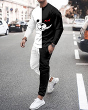 Load image into Gallery viewer, Summer Men&#39;s Trend Clothing 3d Printing Kk Casual Men&#39;s Long-sleeved T-shirt Set Round Neck Plus Size Street Sports Pants Men&#39;s
