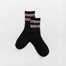Load image into Gallery viewer, Women Socks Cotton Seamless Leopard Sock Soft Skin-friendly High Quality Sleeping Middle Tube Socks Winter Hot Sale BANNIROU
