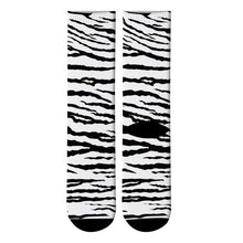 Load image into Gallery viewer, New 3D Printed Animal Fur Leopard Crew Socks Men Zebra Tiger Skin Long Socks Animal Giraffe Zebra Men&#39;s Dress Tube Socks
