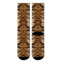 Load image into Gallery viewer, New 3D Printed Animal Fur Leopard Crew Socks Men Zebra Tiger Skin Long Socks Animal Giraffe Zebra Men&#39;s Dress Tube Socks
