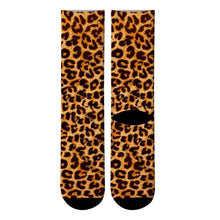 Load image into Gallery viewer, New 3D Printed Animal Fur Leopard Crew Socks Men Zebra Tiger Skin Long Socks Animal Giraffe Zebra Men&#39;s Dress Tube Socks
